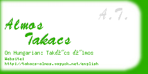 almos takacs business card